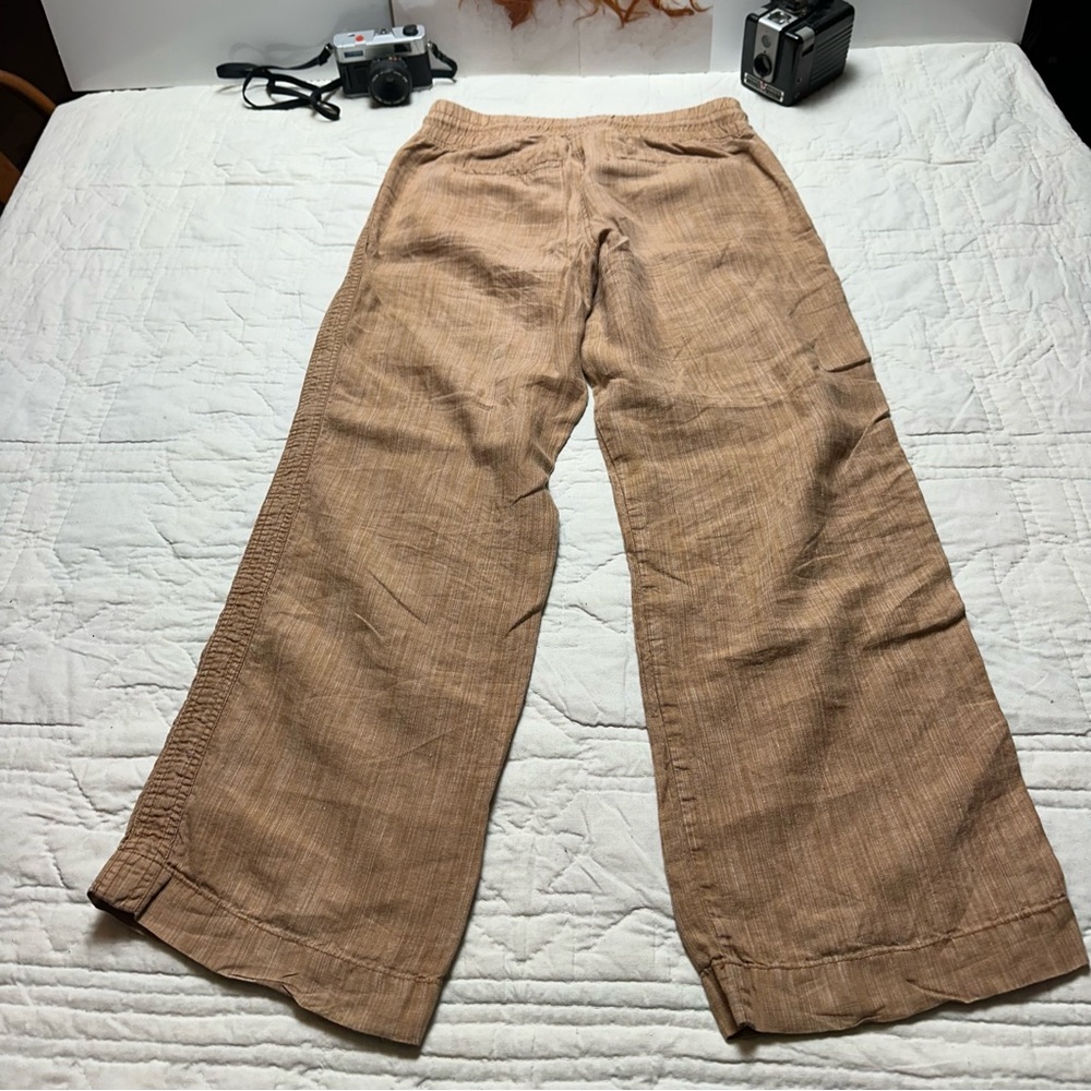Athleta Cabo Linen Wide Leg Pants | 100% Linen Resort Coastal butter mom - Picture 7 of 12